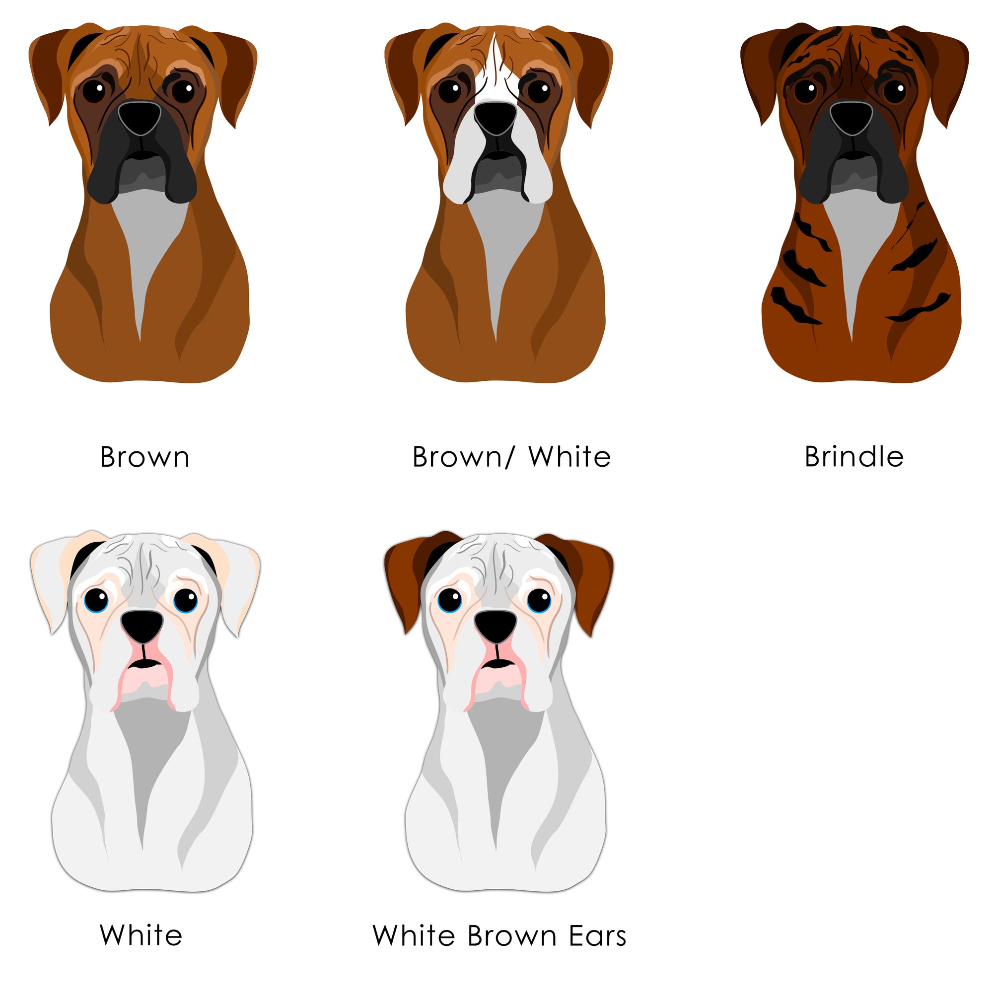 Boxer Realistic Personalised Dog ID Tag