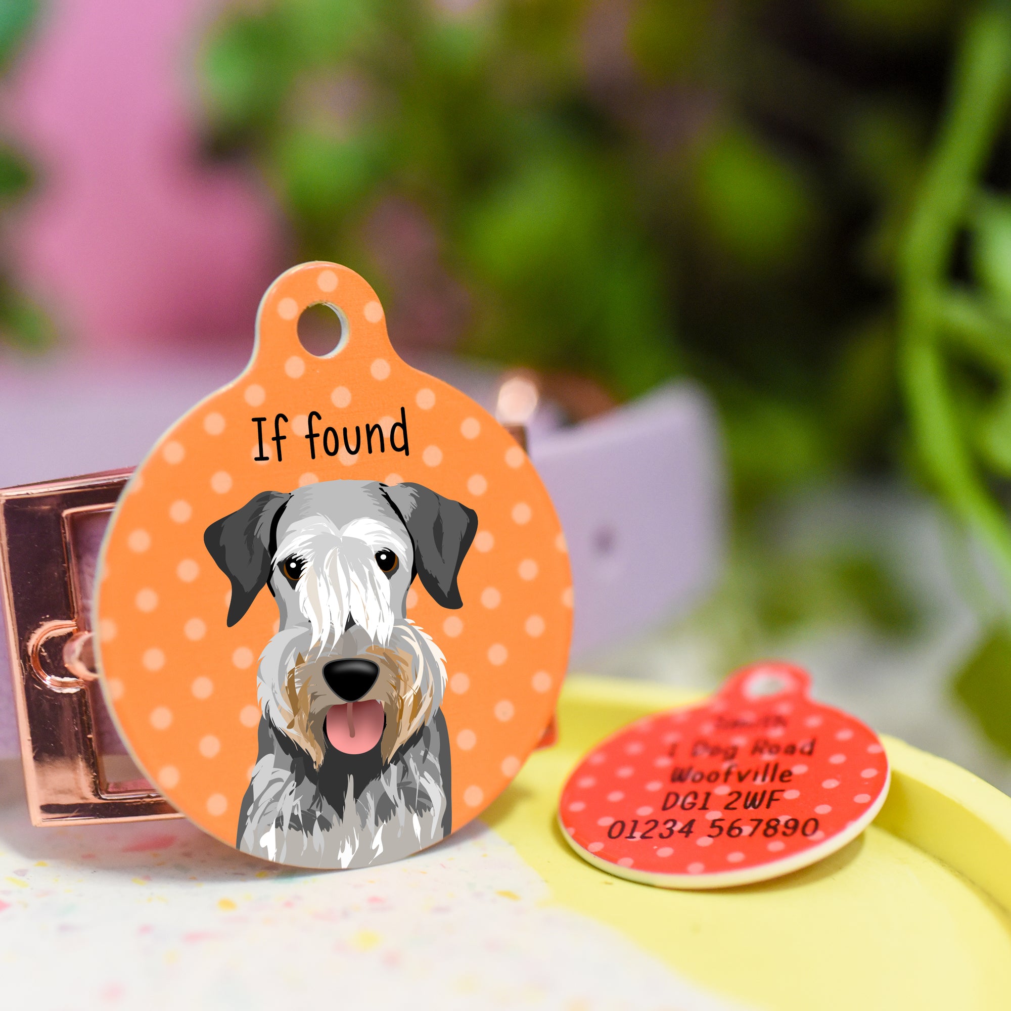 Cesky Terrier Realistic Personalised Dog ID Tag