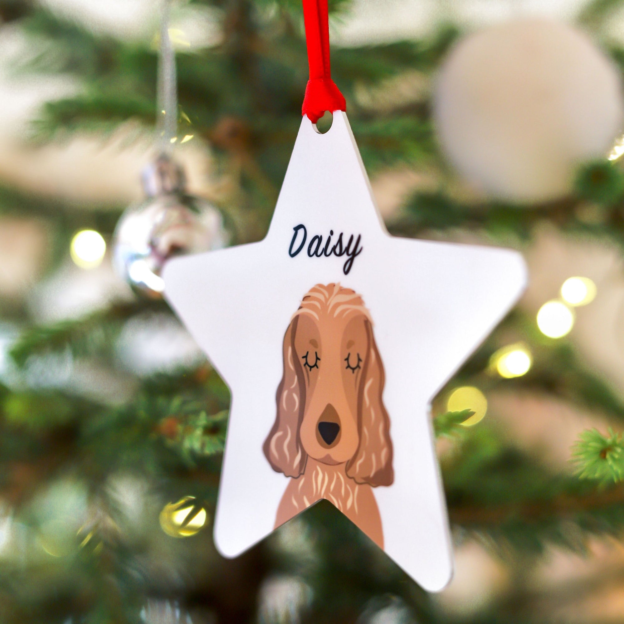 Personalised Dog Christmas Decoration Bold
