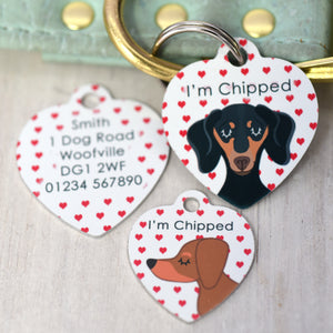 Valentines Dog Tag Personalised