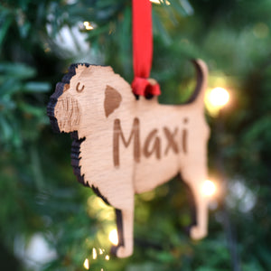 Dog Christmas Decoration - Affenpinscher - Solid Wood