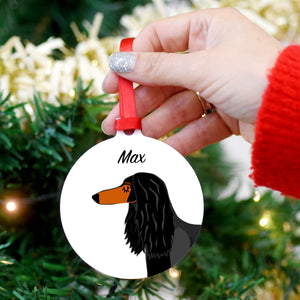 Afghan Hound Personalised Dog Christmas Decoration
