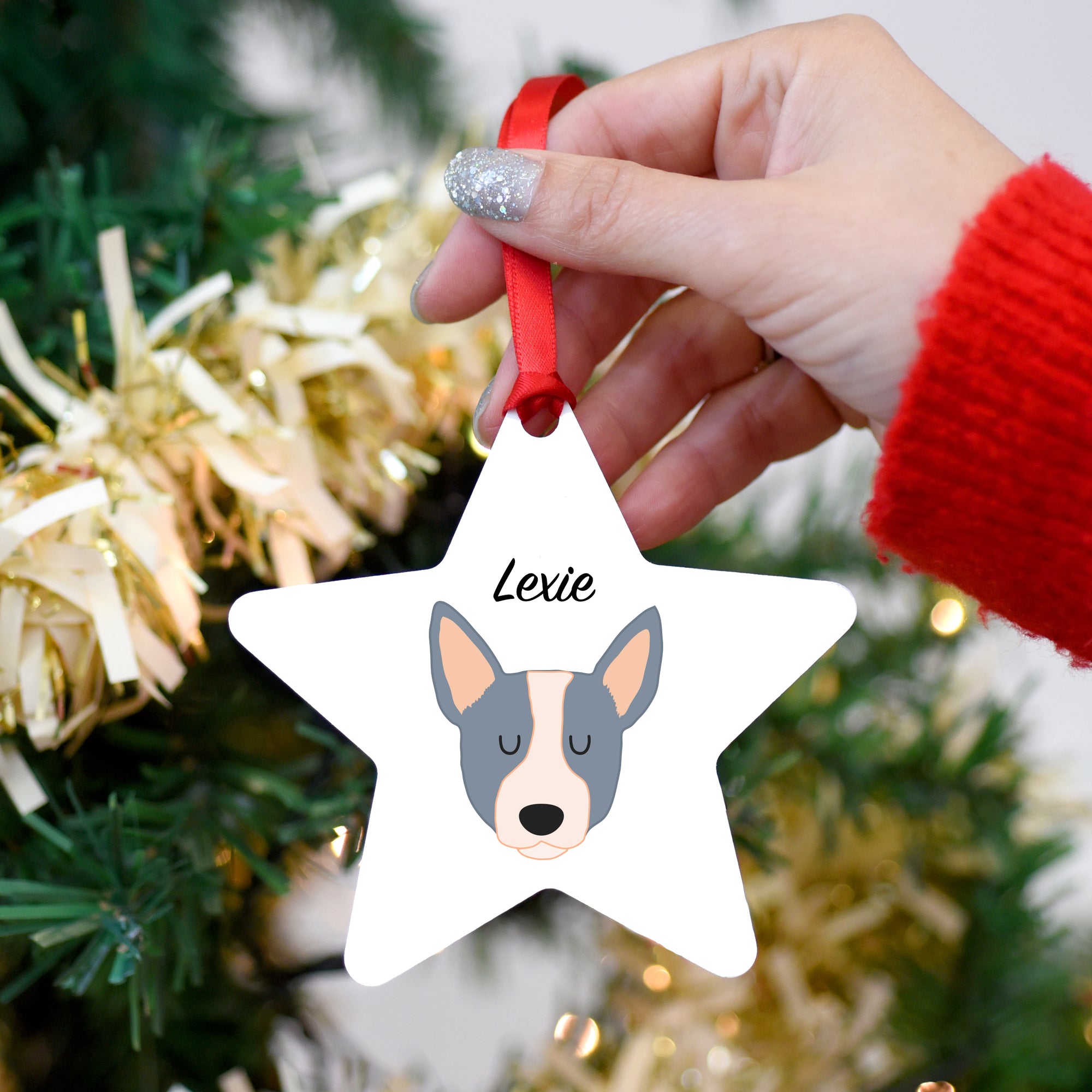 Australian Cattle Dog Personalised Dog Christmas Decoration