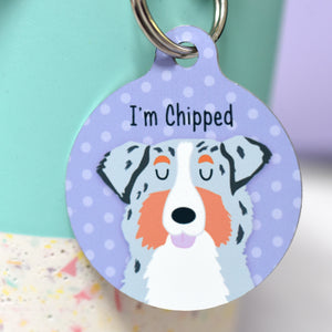 Australian Shepherd Dog Collar Tag Personalised