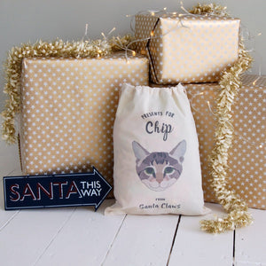 Cat Pet Sack Personalised  - Hoobynoo - Personalised Pet Tags and Gifts