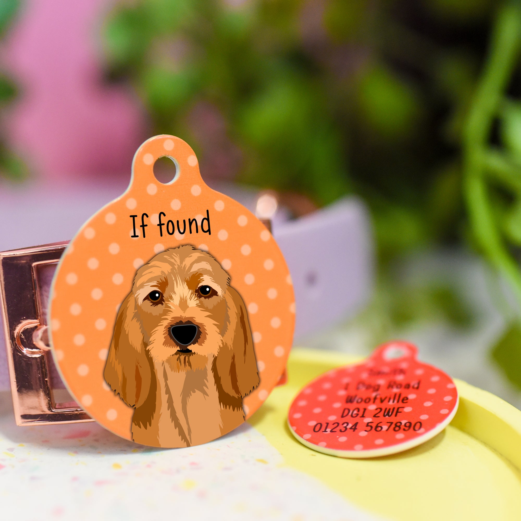 Basset Fauve De Bretagne Realistic Personalised Dog ID Tag