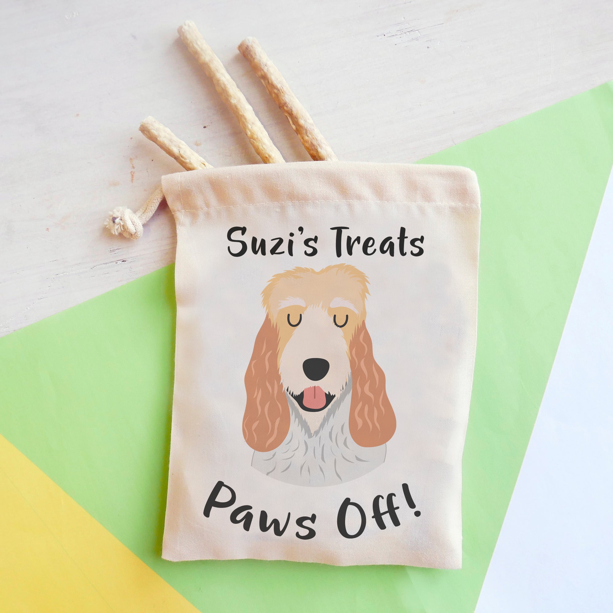 Basset Grifffon Vendeen Personalised Treat Training Bag  - Hoobynoo - Personalised Pet Tags and Gifts