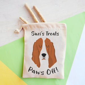 Basset Hound Personalised Treat Training Bag  - Hoobynoo - Personalised Pet Tags and Gifts