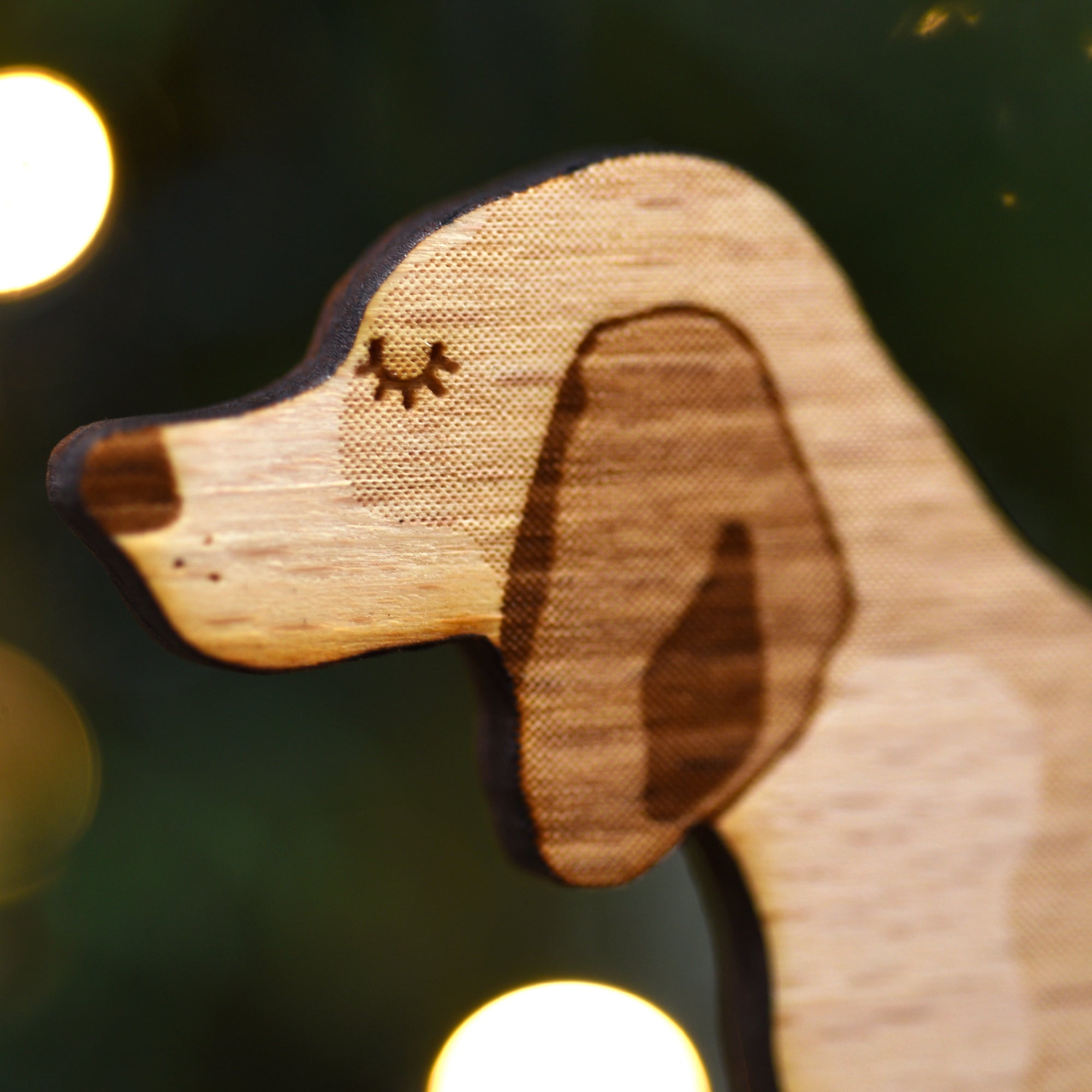 Dog Christmas Decoration - Beagle - Solid Wood