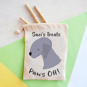 Bedlington Terrier Personalised Treat Training Bag  - Hoobynoo - Personalised Pet Tags and Gifts