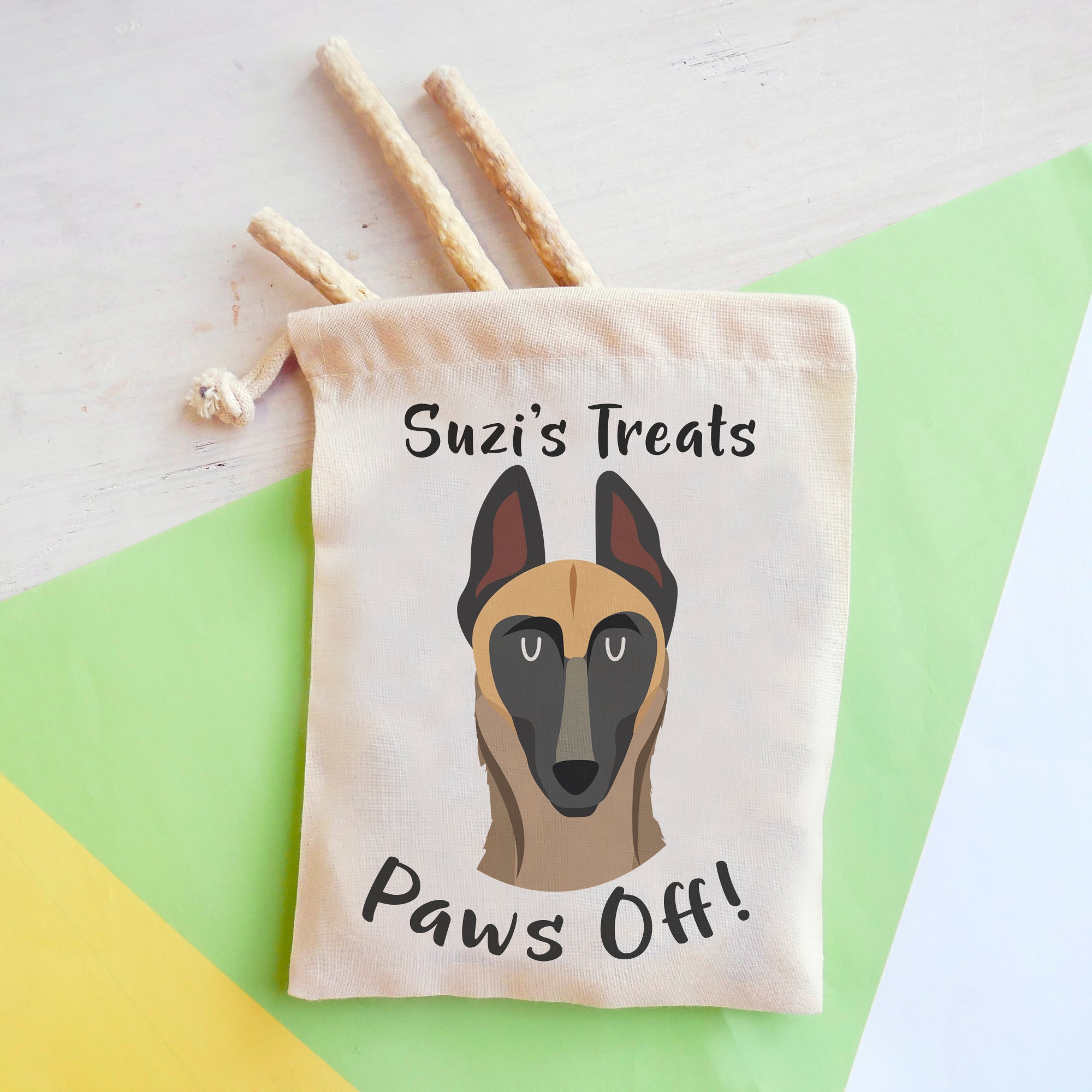 Belgian Malinois Personalised Treat Training Bag  - Hoobynoo - Personalised Pet Tags and Gifts