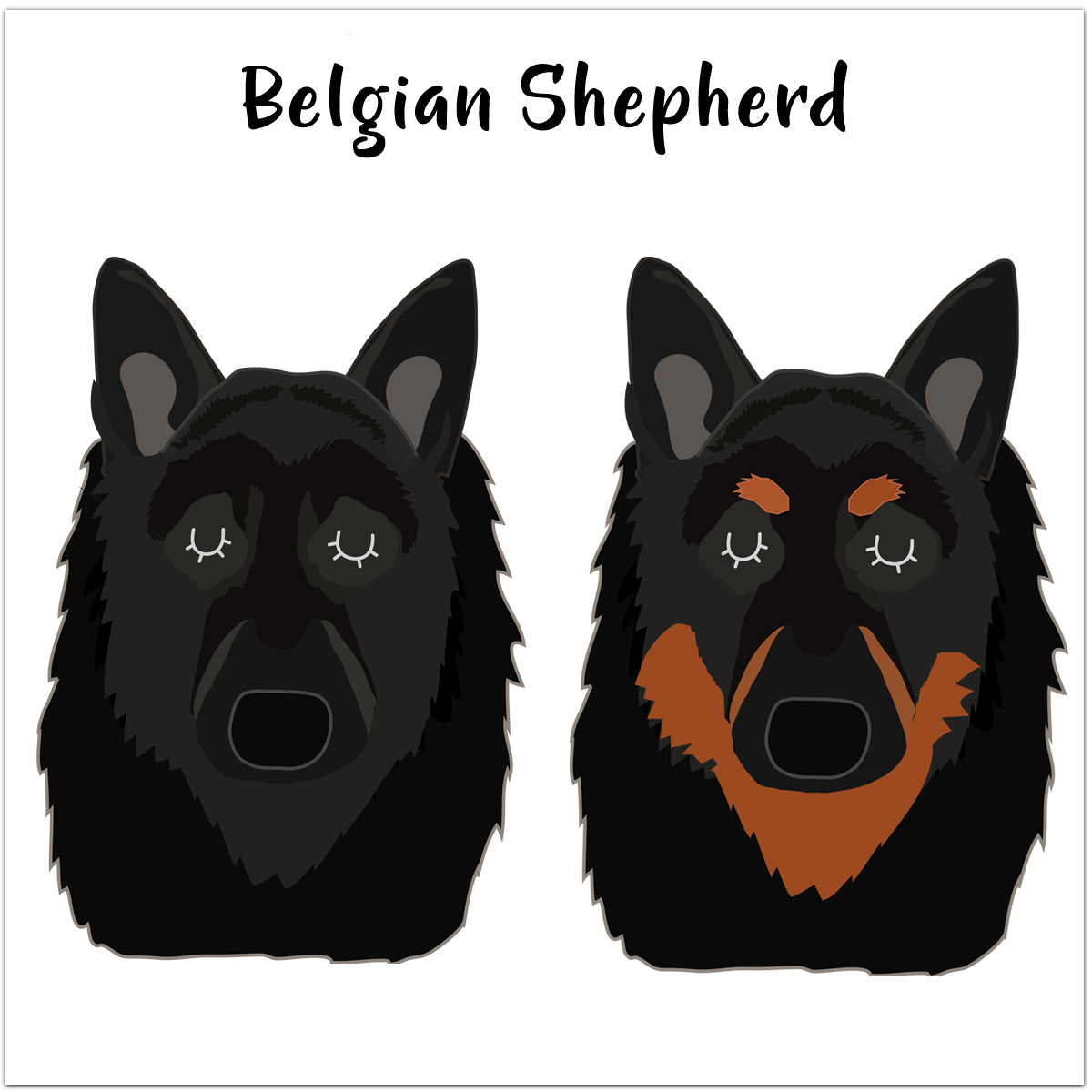 Belgian Shepherd Personalised Ceramic Dog Bowl  - Hoobynoo - Personalised Pet Tags and Gifts