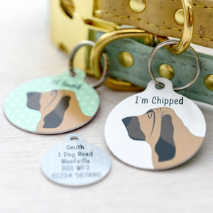 Bloodhound Personalised Dog Tag