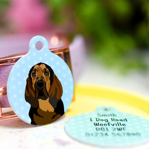 BloodHound Realistic Personalised Dog ID Tag