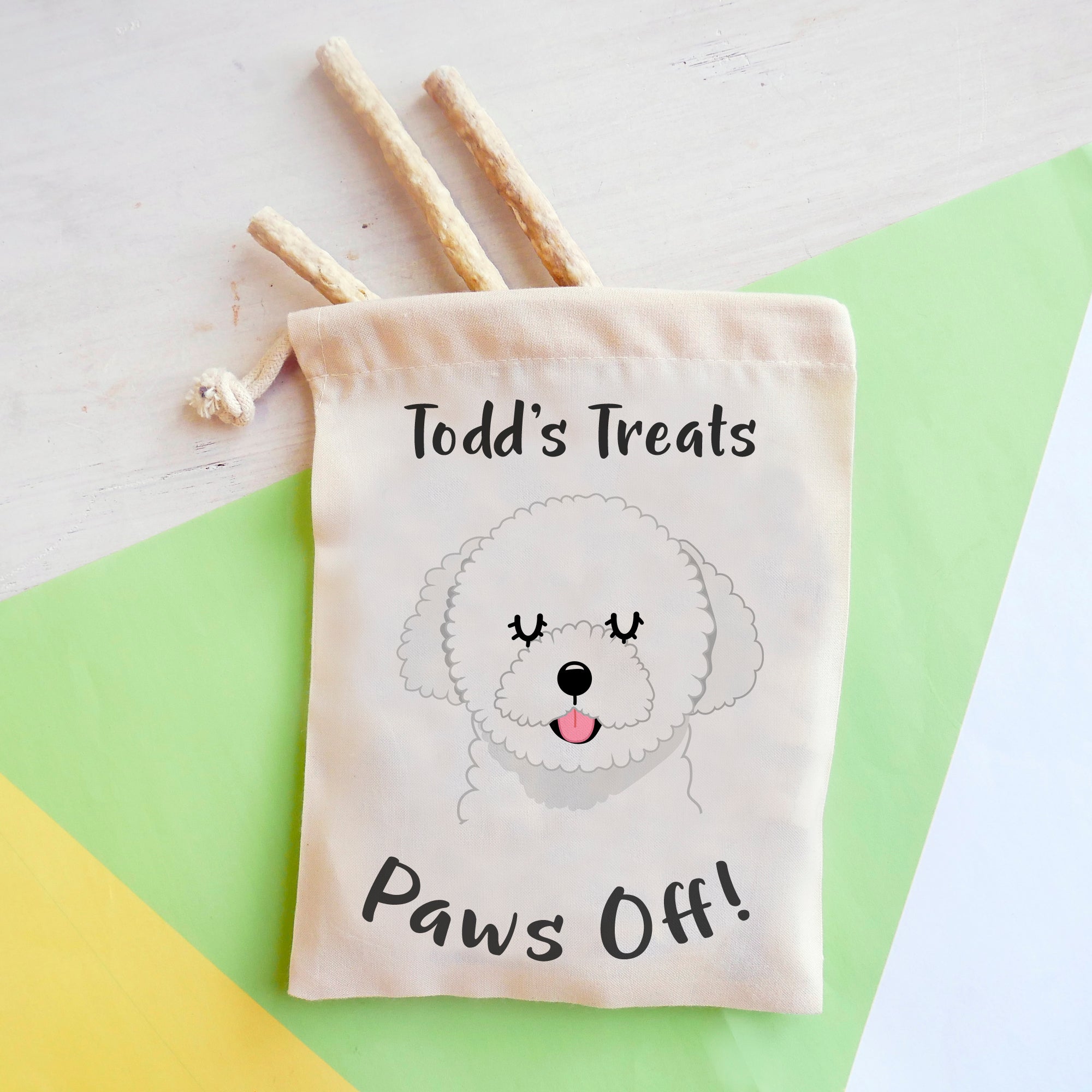 Bolognese Personalised Treat Training Bag  - Hoobynoo - Personalised Pet Tags and Gifts