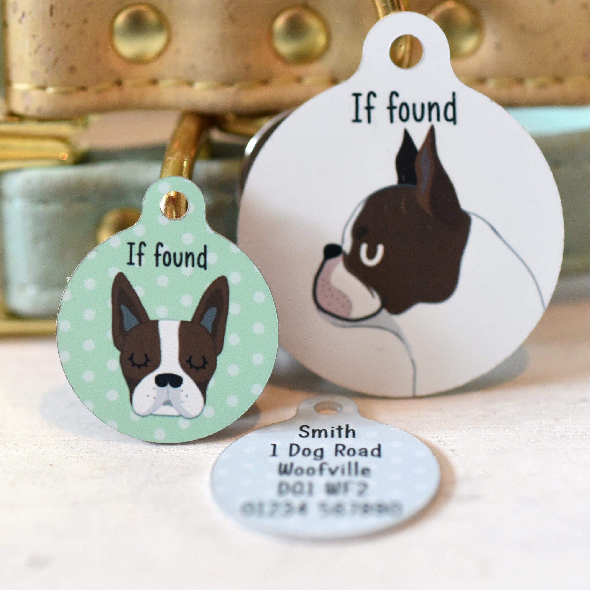 Boston Terrier Personalised Dog Tag