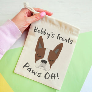 Boston Terrier Personalised Treat Training Bag  - Hoobynoo - Personalised Pet Tags and Gifts