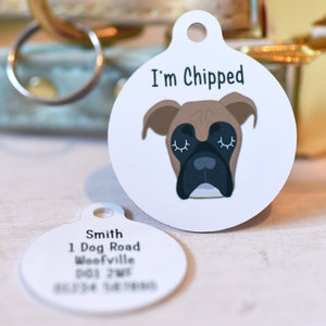 Boxer Personalised Dog Tag
