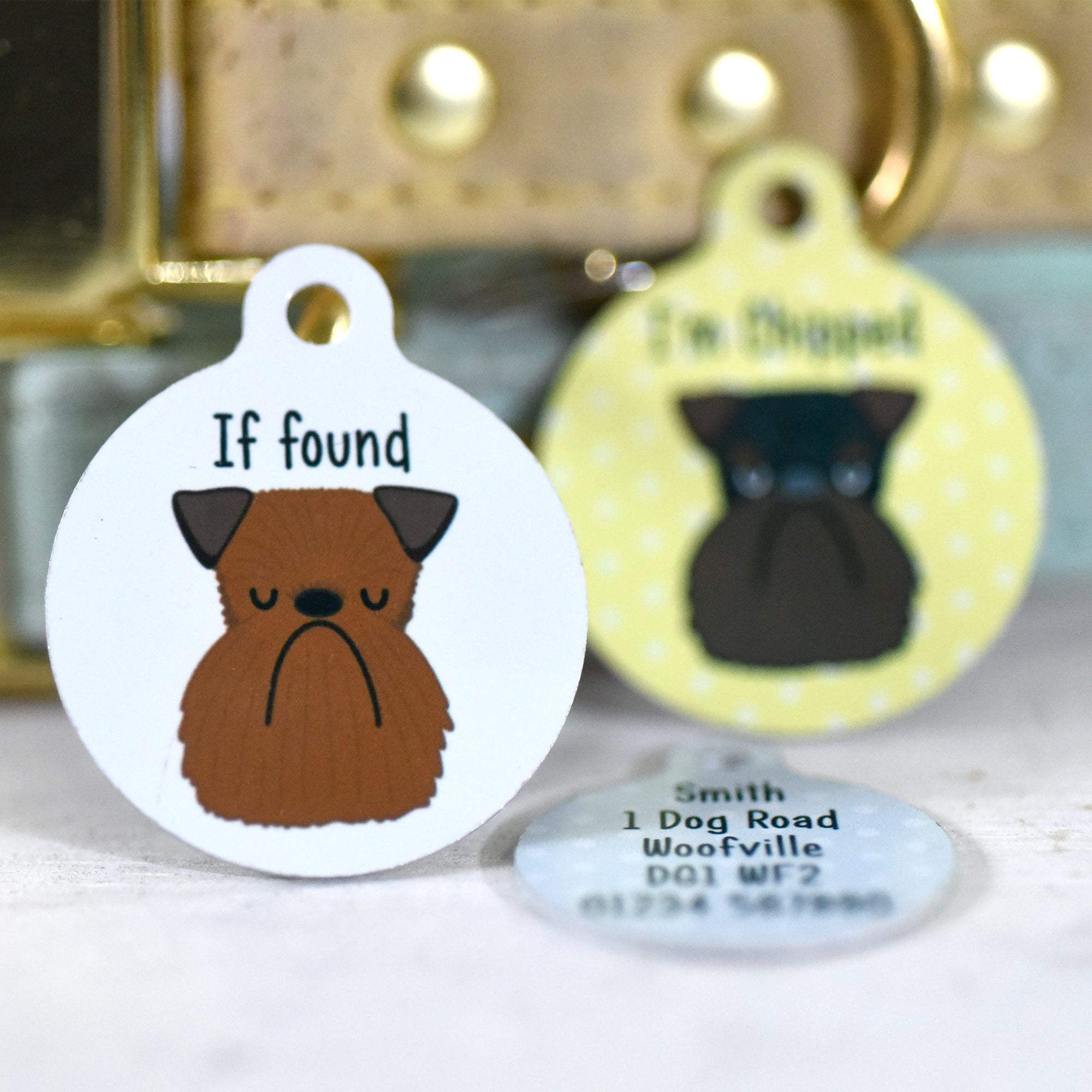 Brussels Griffon personalised Dog Tag