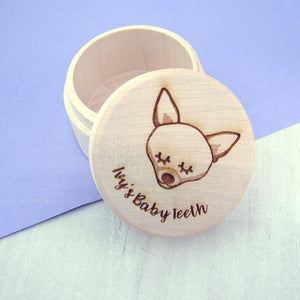 Personalised Dog Tooth Keepsake Box  - Hoobynoo - Personalised Pet Tags and Gifts