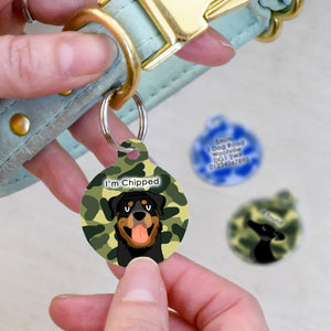 Dog Tag Personalised - Camouflage