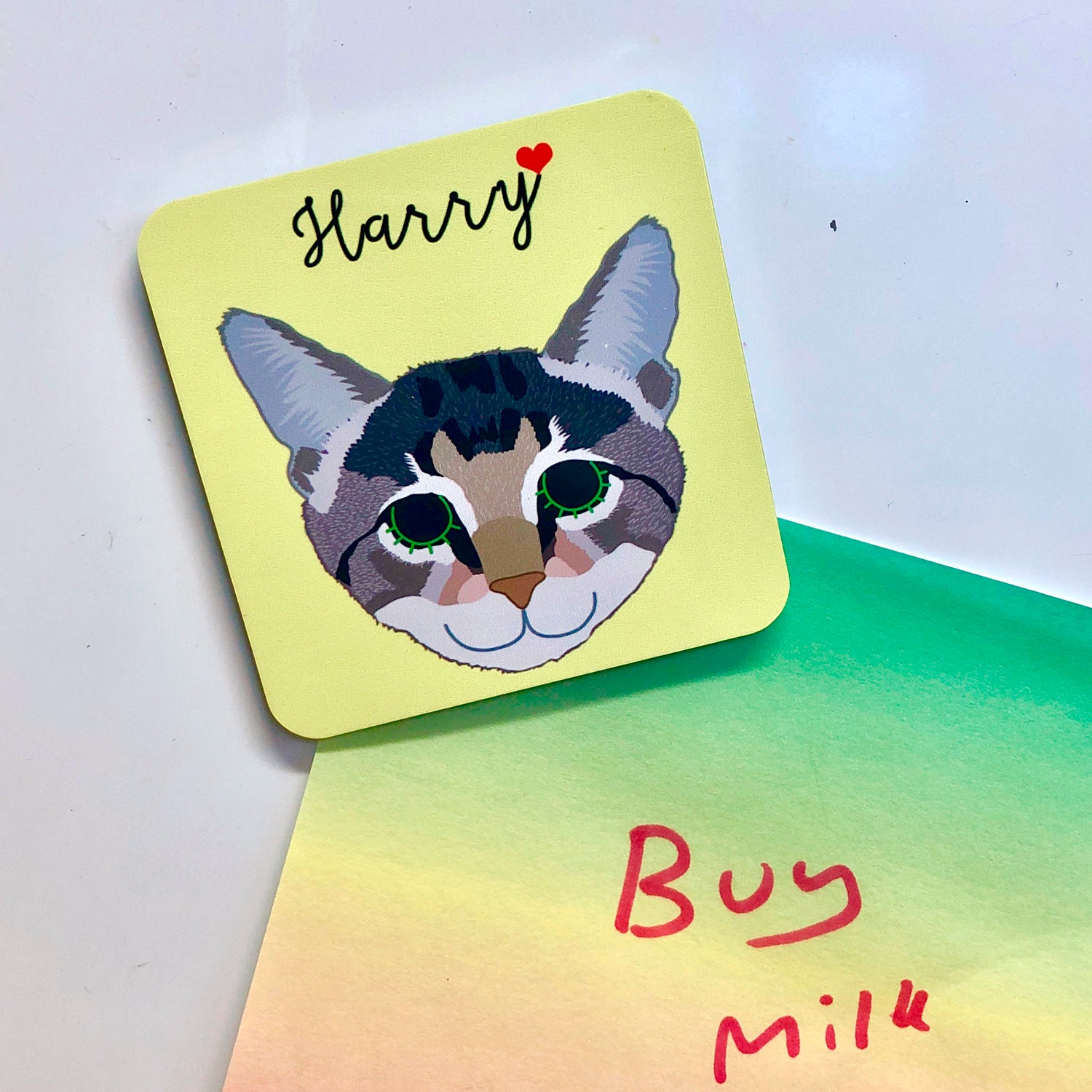 Personalised Cat Mini Fridge Magnet  - Hoobynoo - Personalised Pet Tags and Gifts