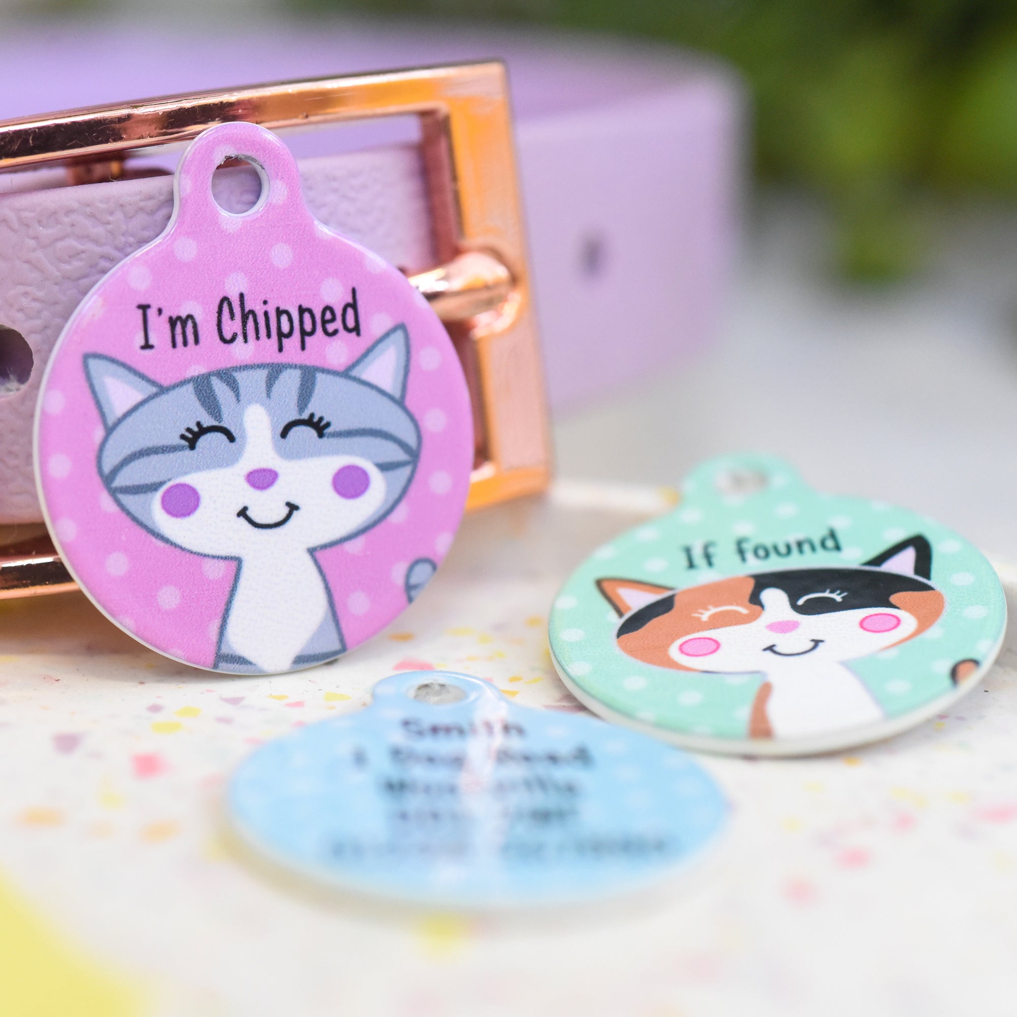 Personalised Cat Pet Identity Name Tag