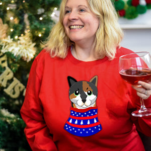 Personalised Christmas Jumper gift for Cat Lover