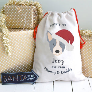 Australian Cattle  Dog Treat / Christmas Sack  - Hoobynoo - Personalised Pet Tags and Gifts