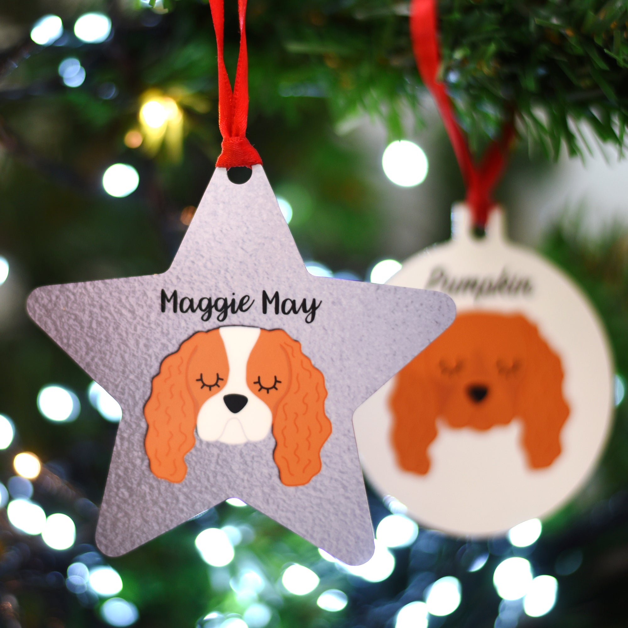 Cavalier Personalised Dog Christmas Decoration