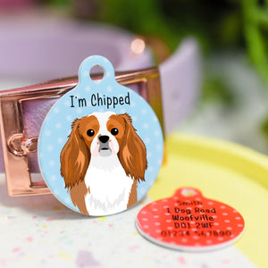 Cavalier King Charles Spaniel Realistic Personalised Dog ID Tag