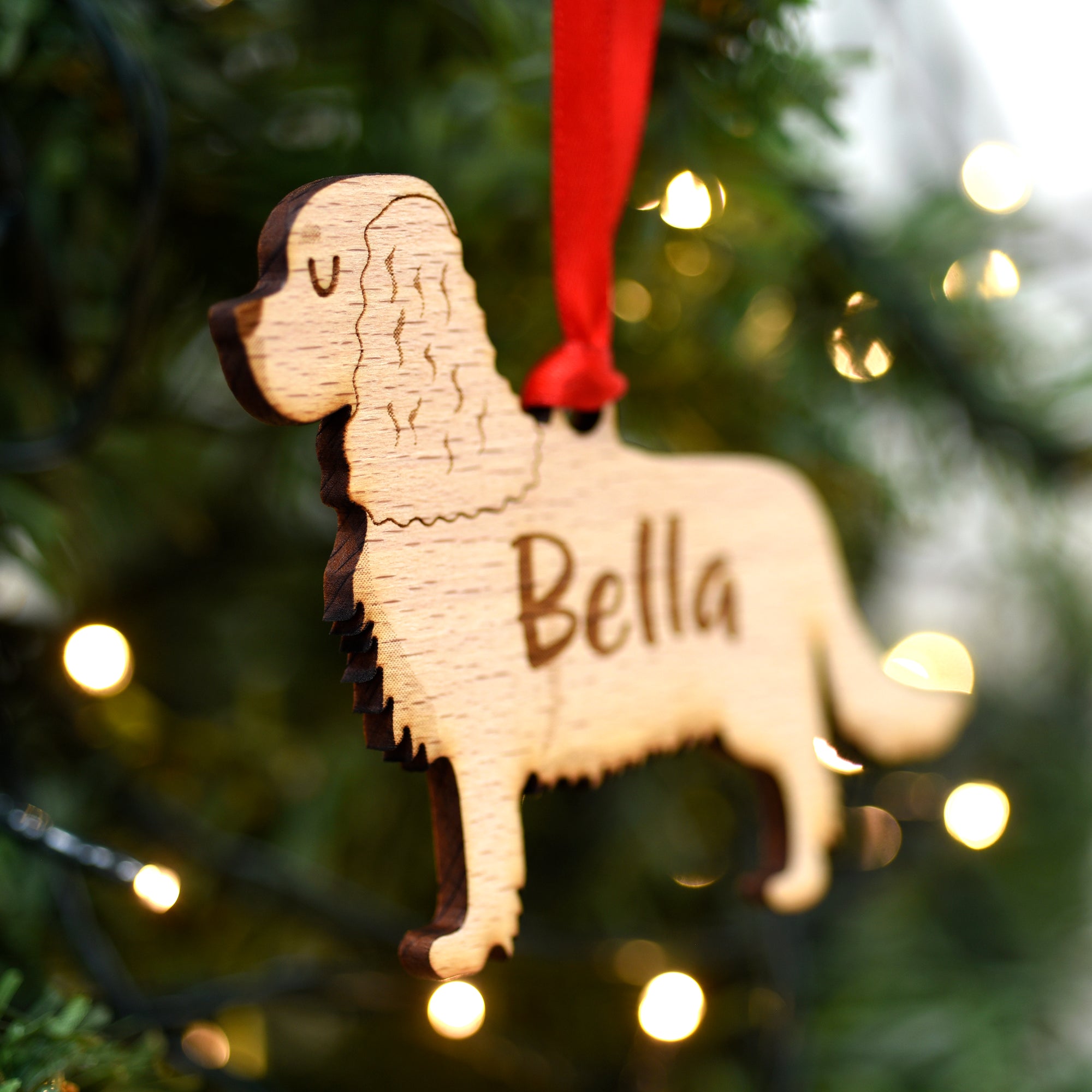 Cavalier Personalised Wooden Christmas Decoration