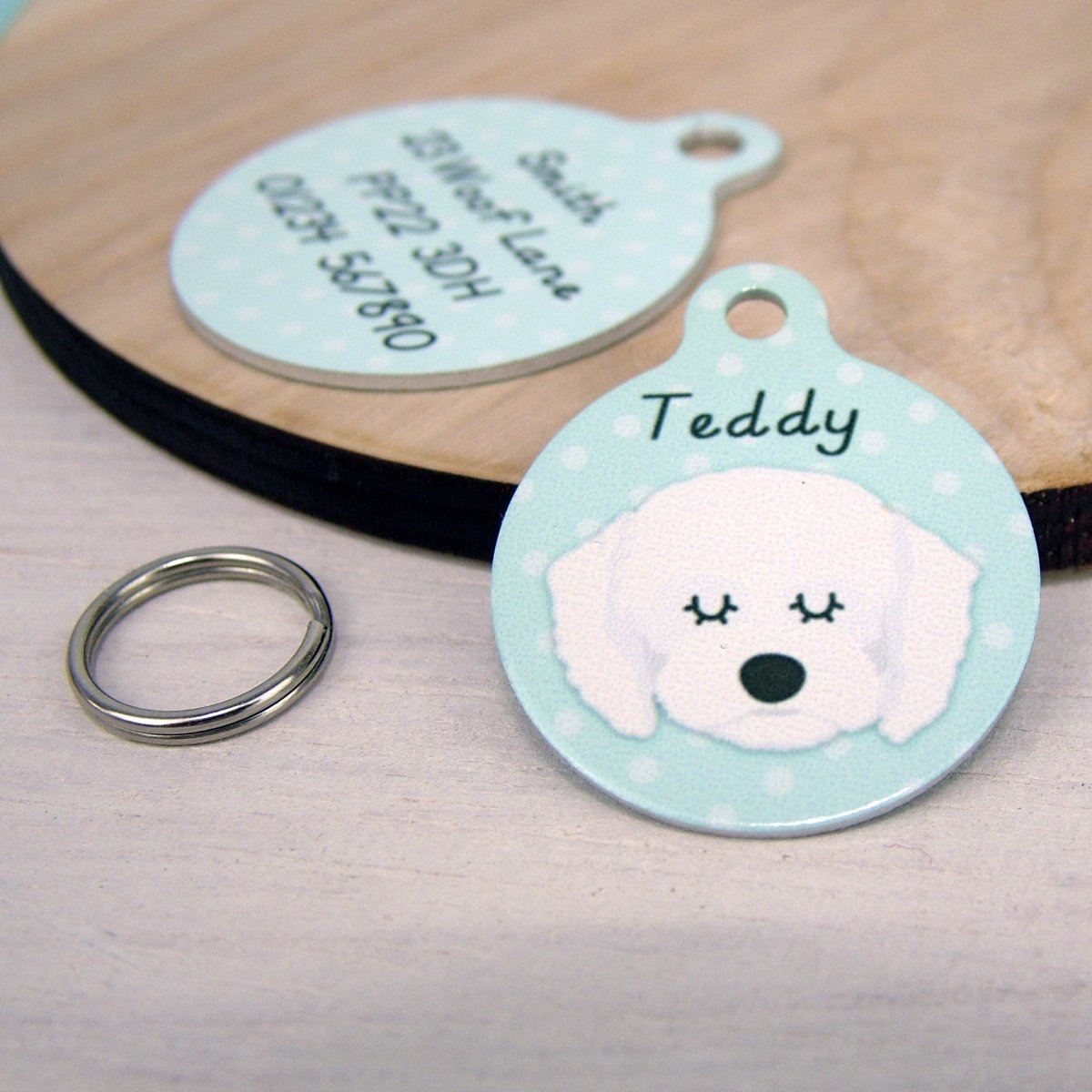 Personalised Cavapoo Dog ID Tag  - Hoobynoo - Personalised Pet Tags and Gifts