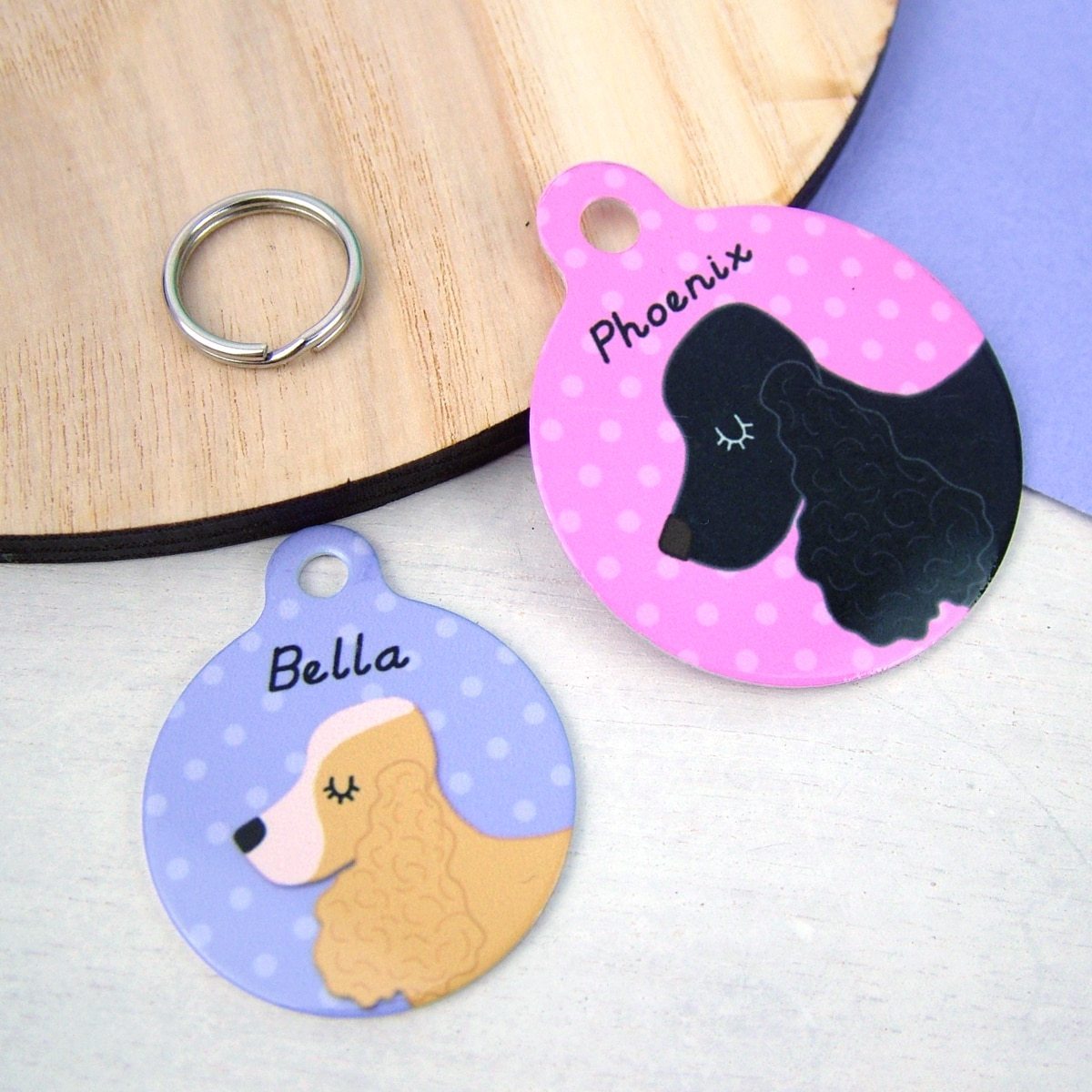 Cocker Spaniel Personalised Pet Id Tag  - Hoobynoo - Personalised Pet Tags and Gifts