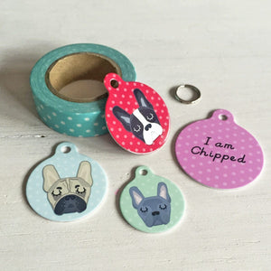 French Bulldog Personalised Pet ID Tag  - Hoobynoo - Personalised Pet Tags and Gifts