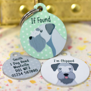 Cesky Terrier Personalised Dog ID Tag