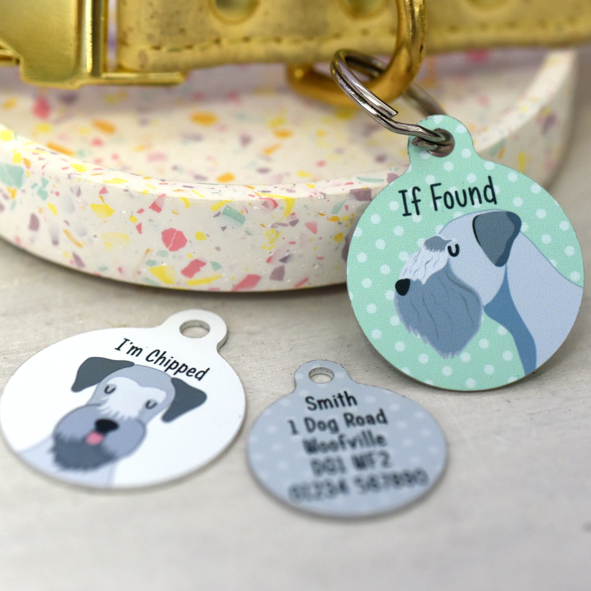 Cesky Terrier Personalised Dog ID Tag