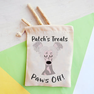 Chinese Crested Personalised Treat Training Bag  - Hoobynoo - Personalised Pet Tags and Gifts
