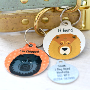 Personalised Chow Chow Dog Tag