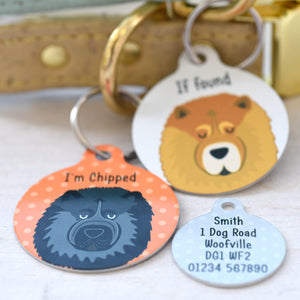 Personalised Chow Chow Dog Tag