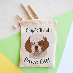 Clumber Spaniel Personalised Treat Training Bag  - Hoobynoo - Personalised Pet Tags and Gifts