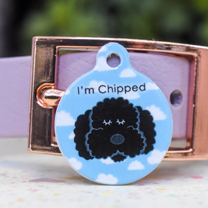 Bichon Frise Personalised Dog Tag - Happy Clouds