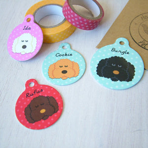 Bichon Frise Personalised Dog ID Tag  - Hoobynoo - Personalised Pet Tags and Gifts