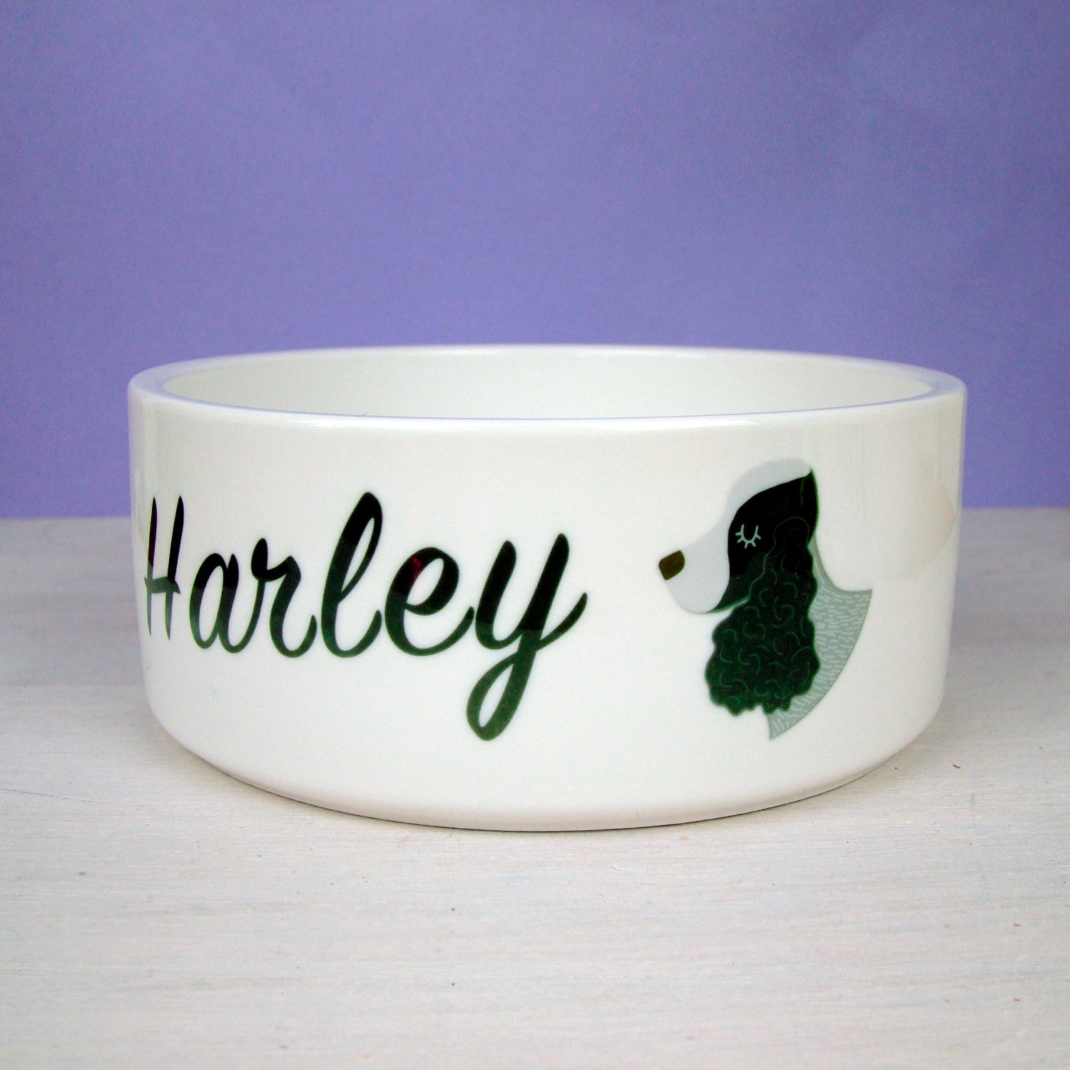 Cocker Spaniel Personalised Ceramic Dog Bowl  - Hoobynoo - Personalised Pet Tags and Gifts