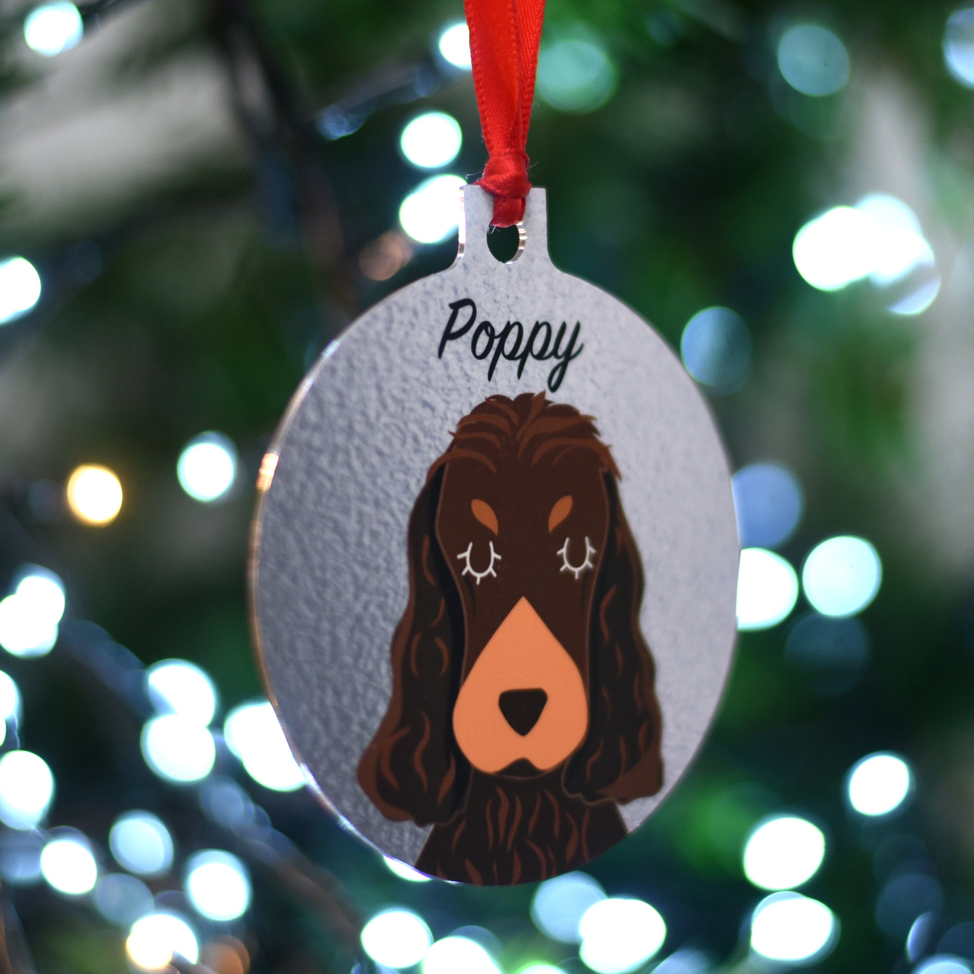 Cocker Spaniel Personalised Dog Christmas Decoration