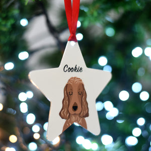 Cocker Spaniel Personalised Dog Christmas Decoration