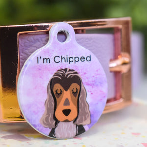 Cocker Spaniel Personalised Dog Tag - Ink Paper
