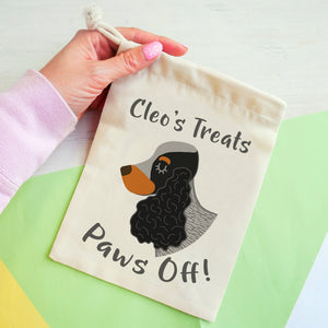 Cocker Spaniel Personalised Treat Training Bag  - Hoobynoo - Personalised Pet Tags and Gifts
