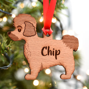Coton Du Tulear Personalised Wooden Christmas Decoration