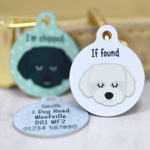 Coton Du Tulear/Maltese Terrier Personalised Dog Tag